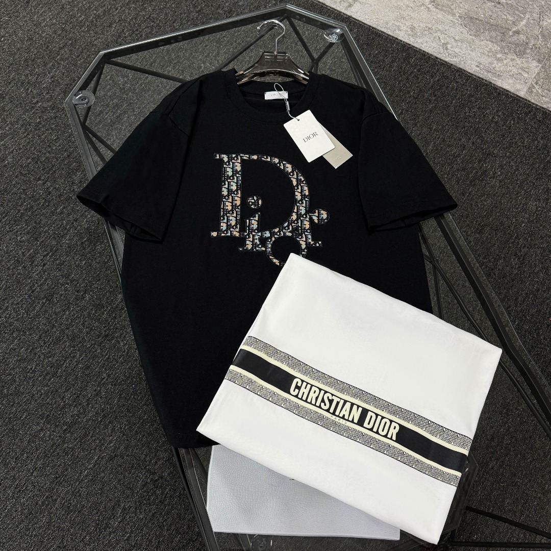 Dior 2025 Collection 100% Cotton Short-Sleeve Shirt