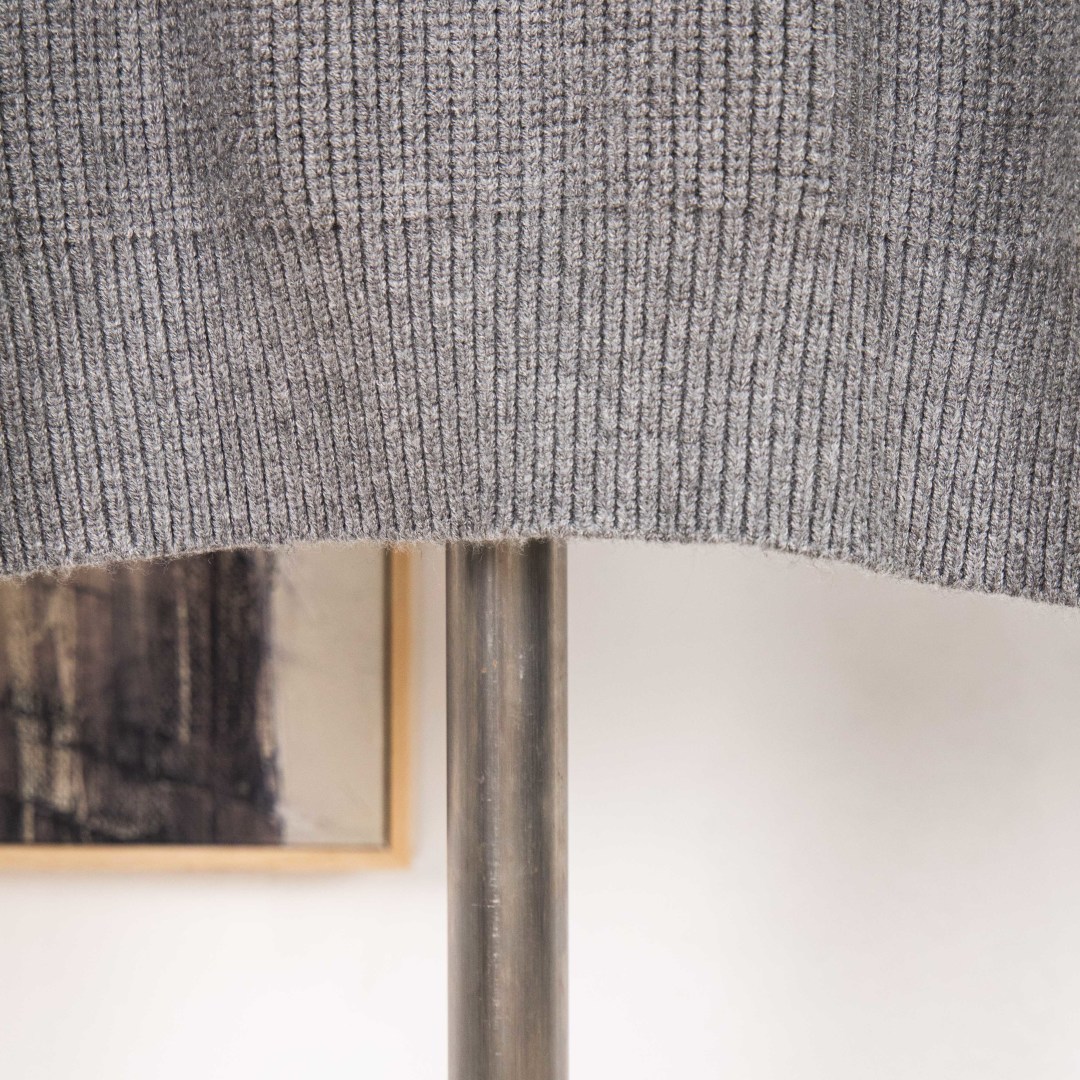  DIOR Embroidered V-Neck Wool Knit Sweater