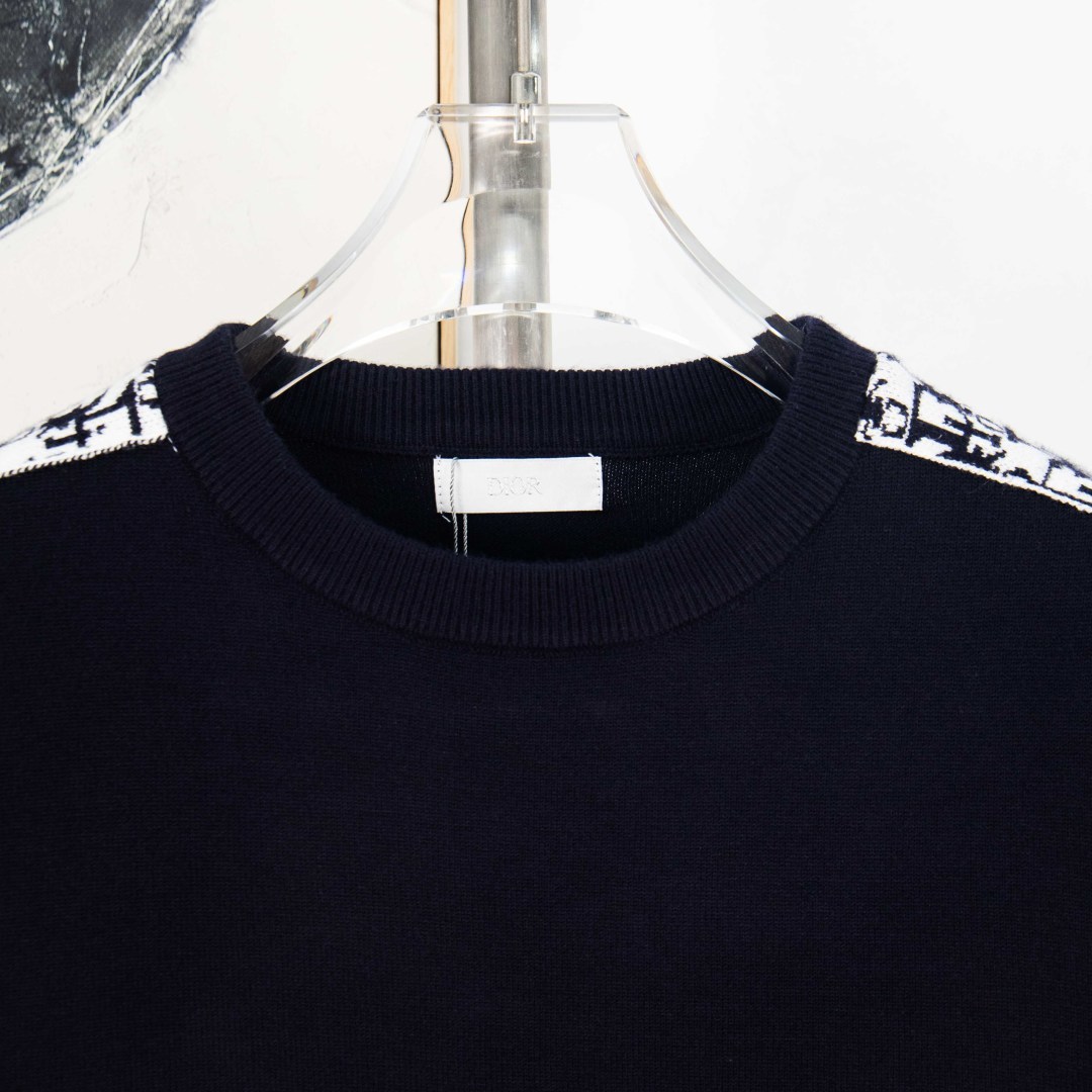 Dior Vintage Floral Ribbon Knit Sweater