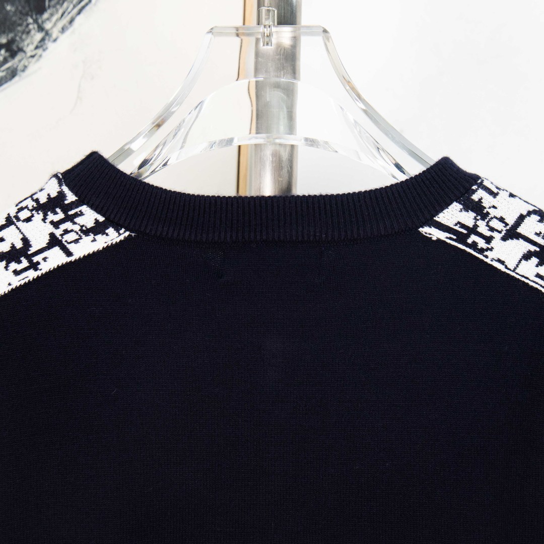 Dior Vintage Floral Ribbon Knit Sweater