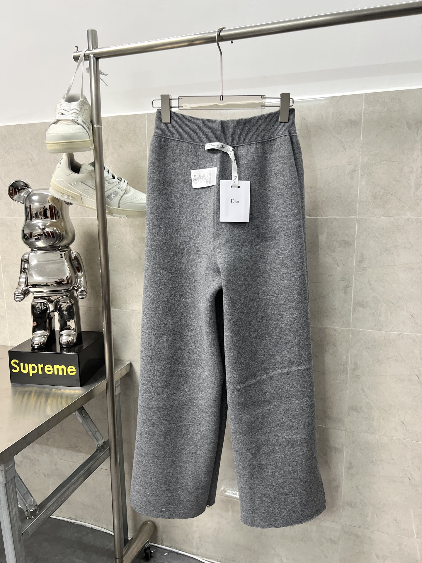 Dior Classic Monogram Reversible Jacquard Knit Pants