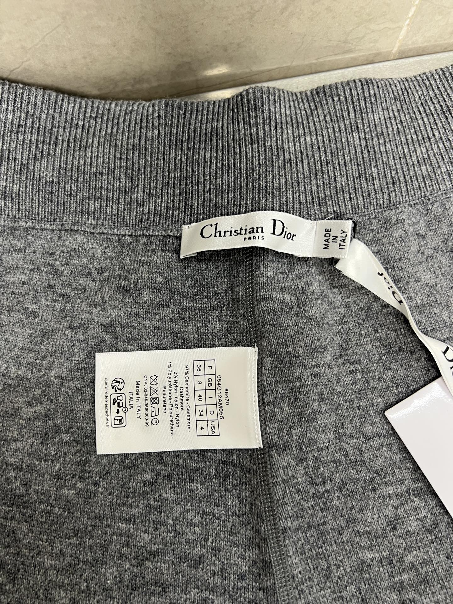 Dior Classic Monogram Reversible Jacquard Knit Pants