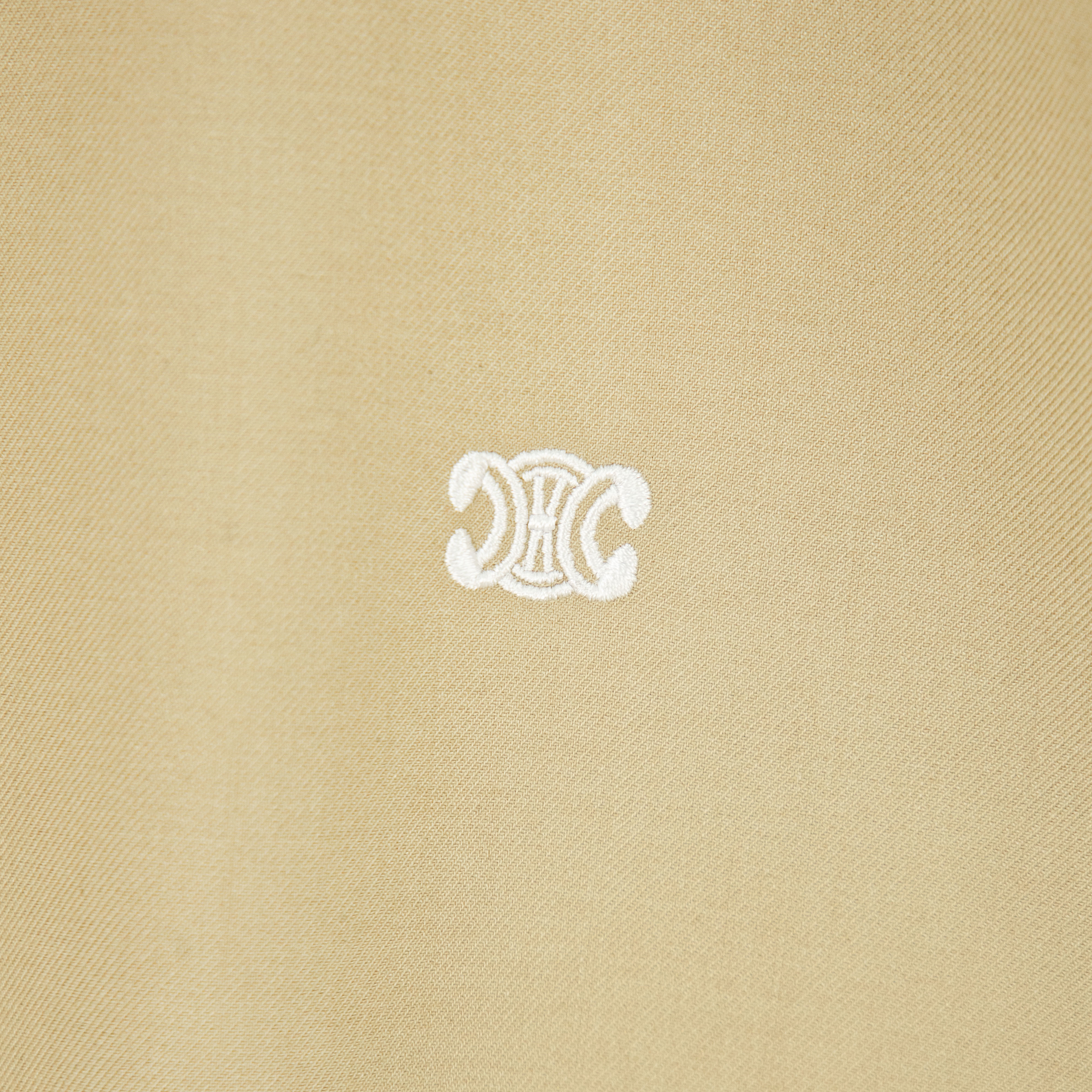 CELINE Embroidered Arc de Triomphe Zipper Lapel Jacket