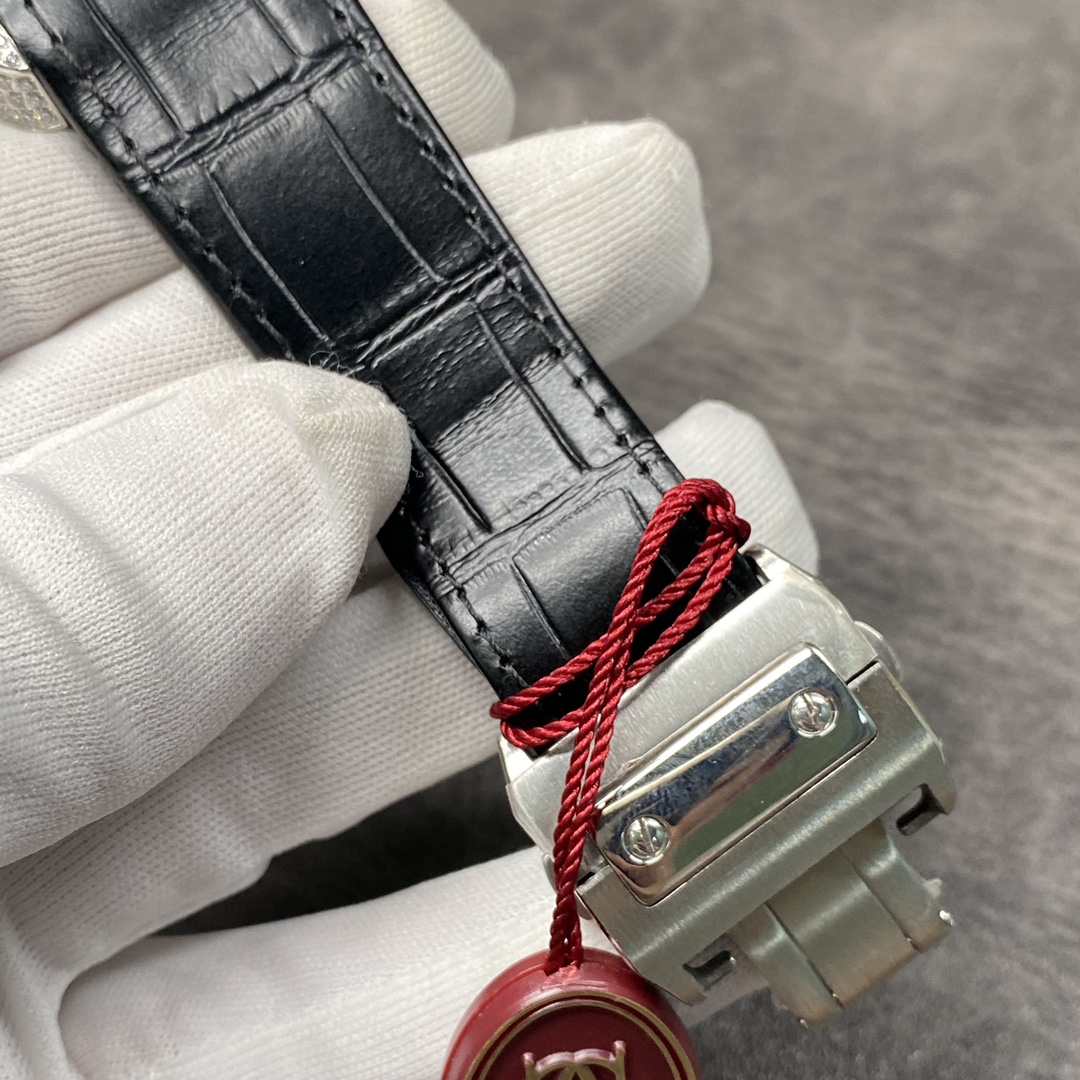 Cartier Santos de Cartier WM505914 45mm Rose Gold & Diamond Bezel Tri-Face Customizable Dial