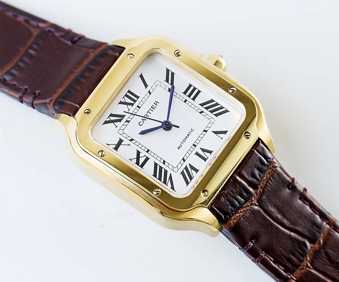 Cartier Santos de Cartier WSSA0009 - 47.5x39.8mm & 41.8x35mm - Steel & Blue Hands