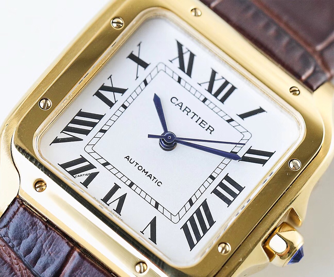 Cartier Santos de Cartier WSSA0009 - 47.5x39.8mm & 41.8x35mm - Steel & Blue Hands