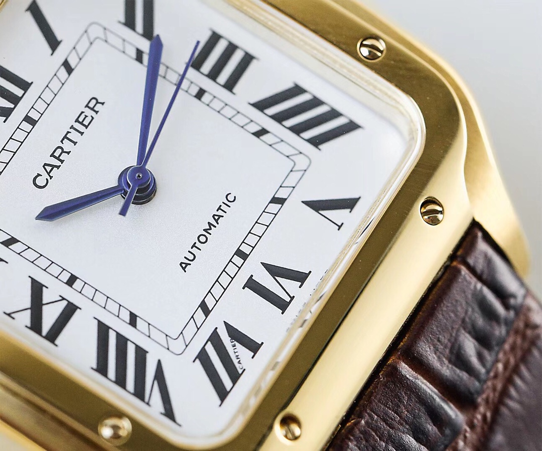 Cartier Santos de Cartier WSSA0009 - 47.5x39.8mm & 41.8x35mm - Steel & Blue Hands