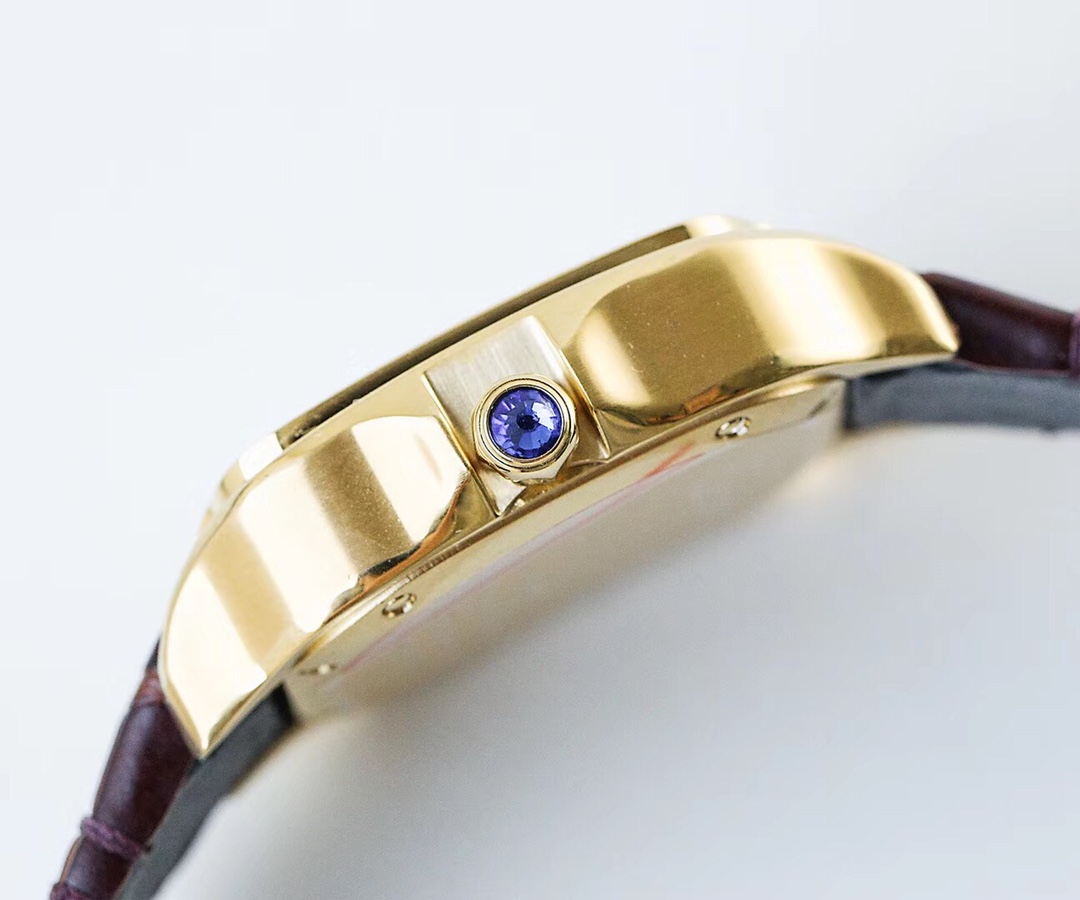 Cartier Santos de Cartier WSSA0009 - 47.5x39.8mm & 41.8x35mm - Steel & Blue Hands