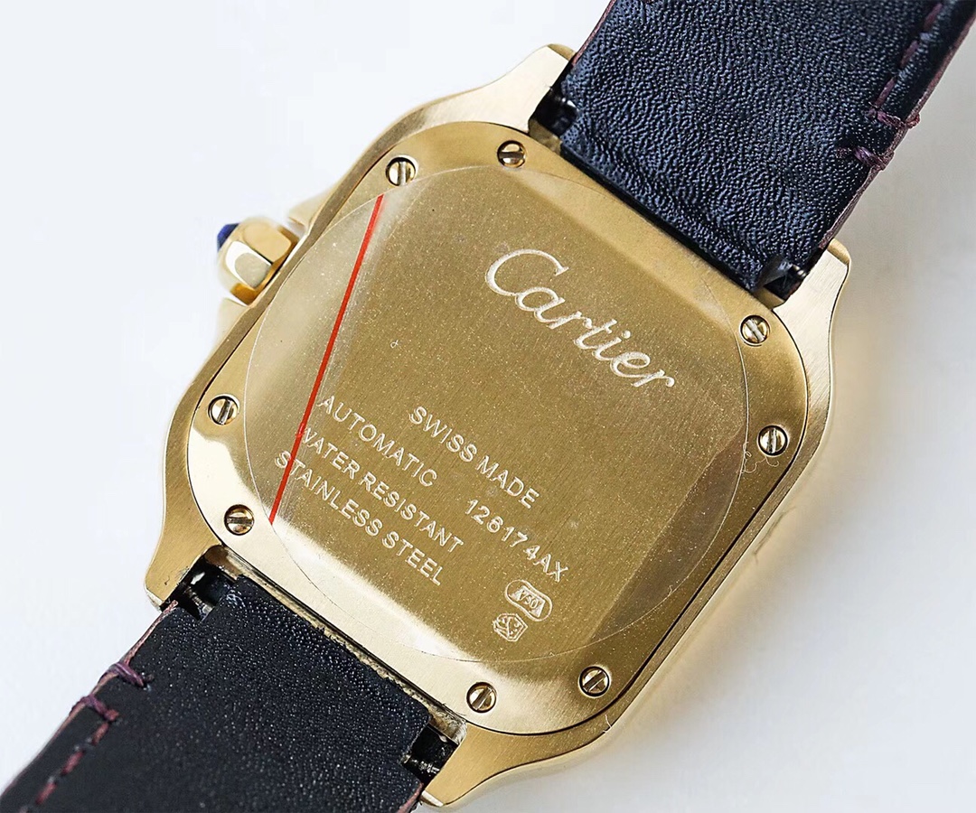 Cartier Santos de Cartier WSSA0009 - 47.5x39.8mm & 41.8x35mm - Steel & Blue Hands