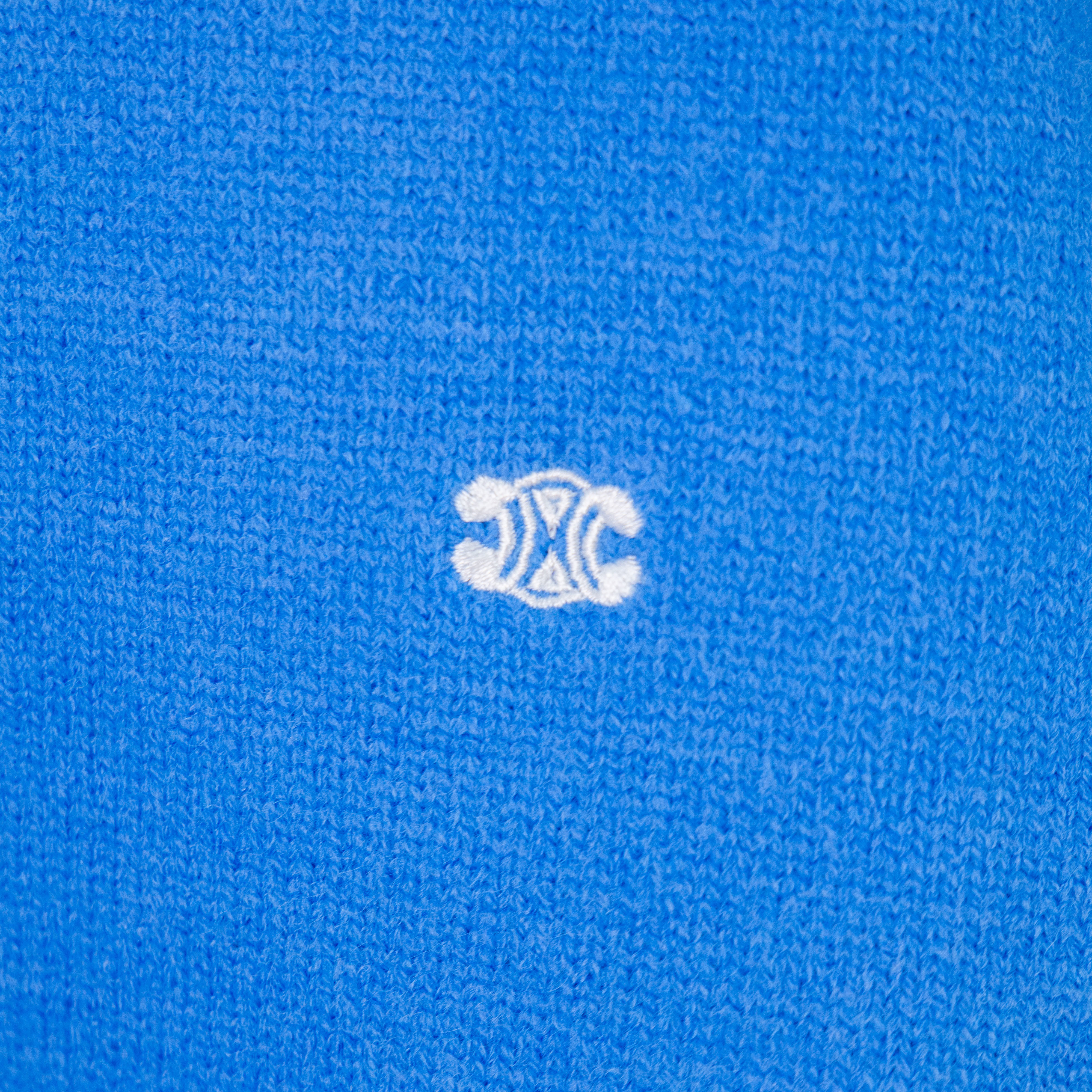 CELINE Triumphal Arch Embroidered Logo Knit Sweater