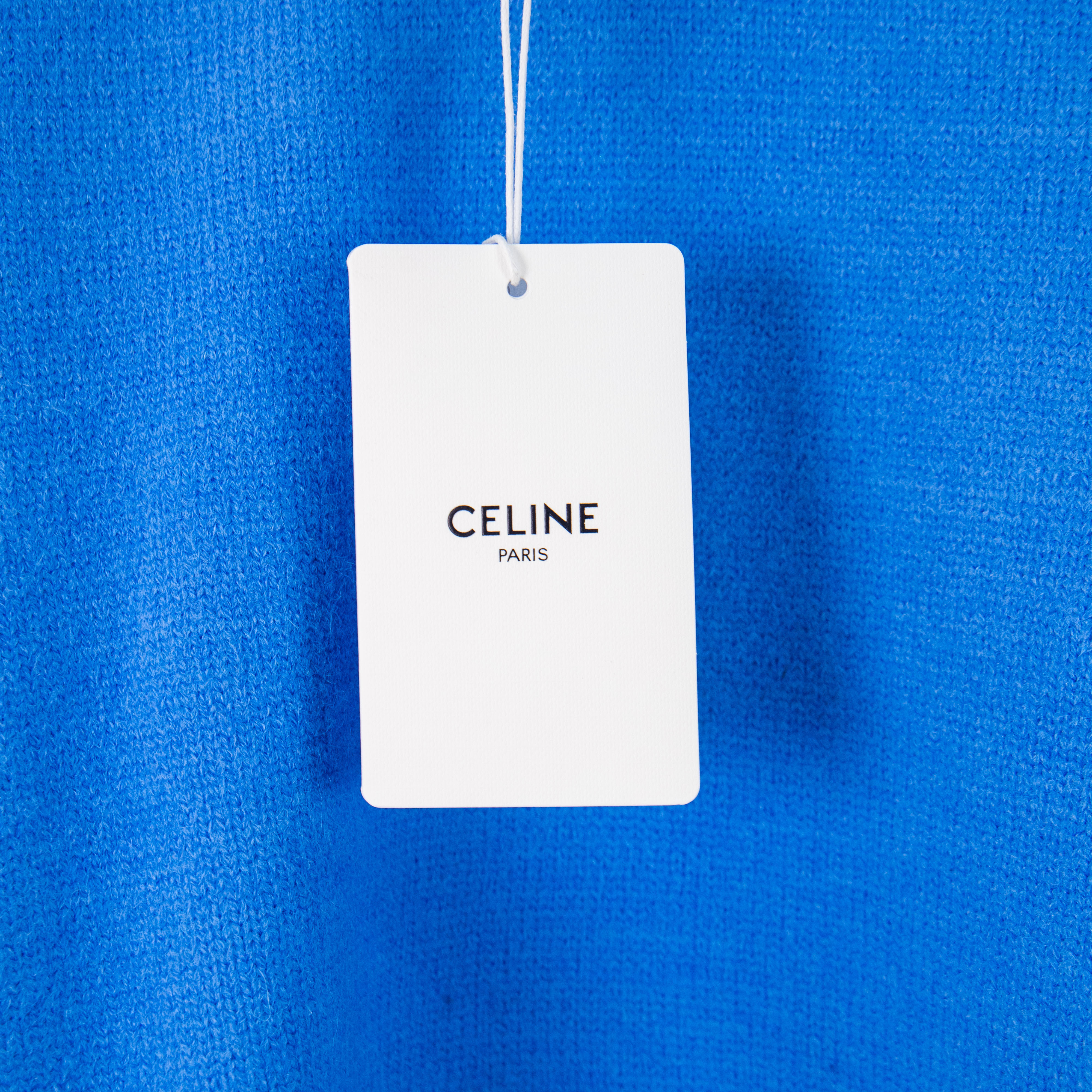 CELINE Triumphal Arch Embroidered Logo Knit Sweater