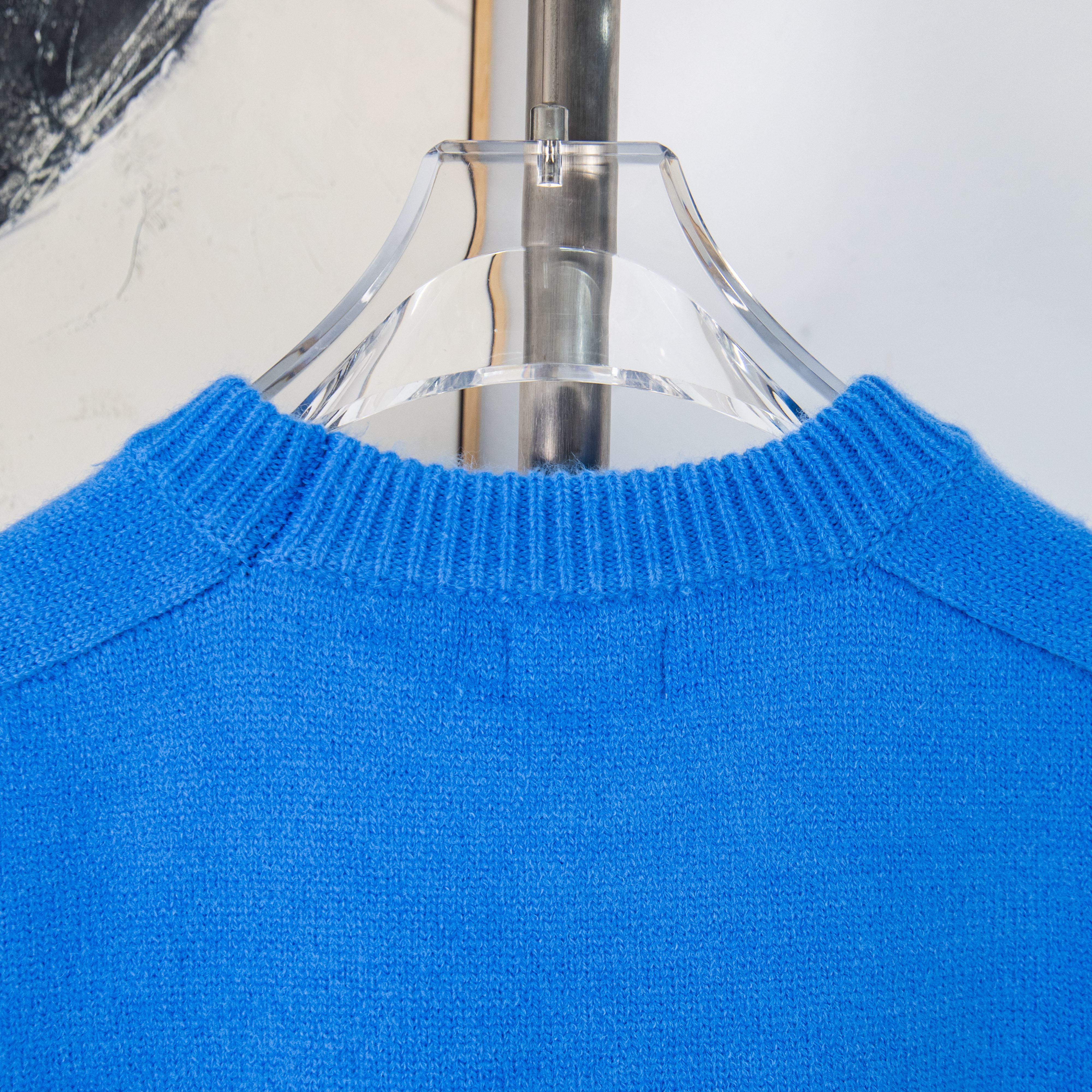 CELINE Triumphal Arch Embroidered Logo Knit Sweater