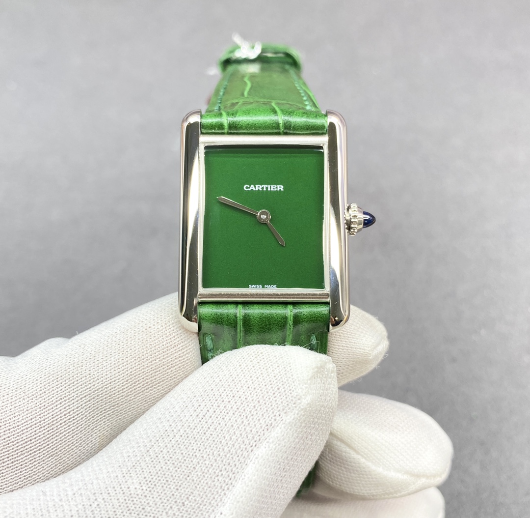 Cartier Tank Must Large Model WSTA0041 - Green Dial