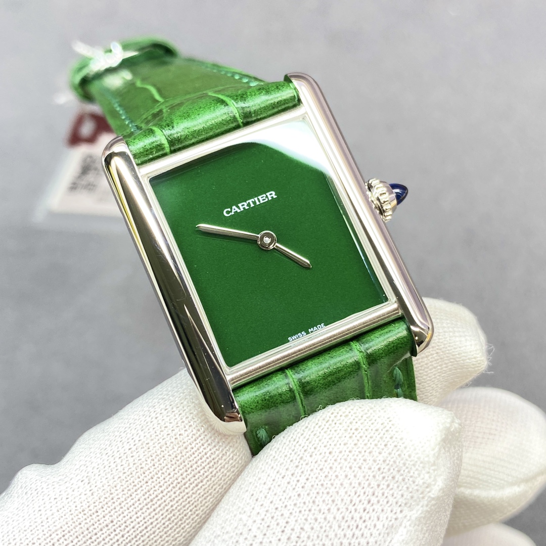 Cartier Tank Must Large Model WSTA0041 - Green Dial