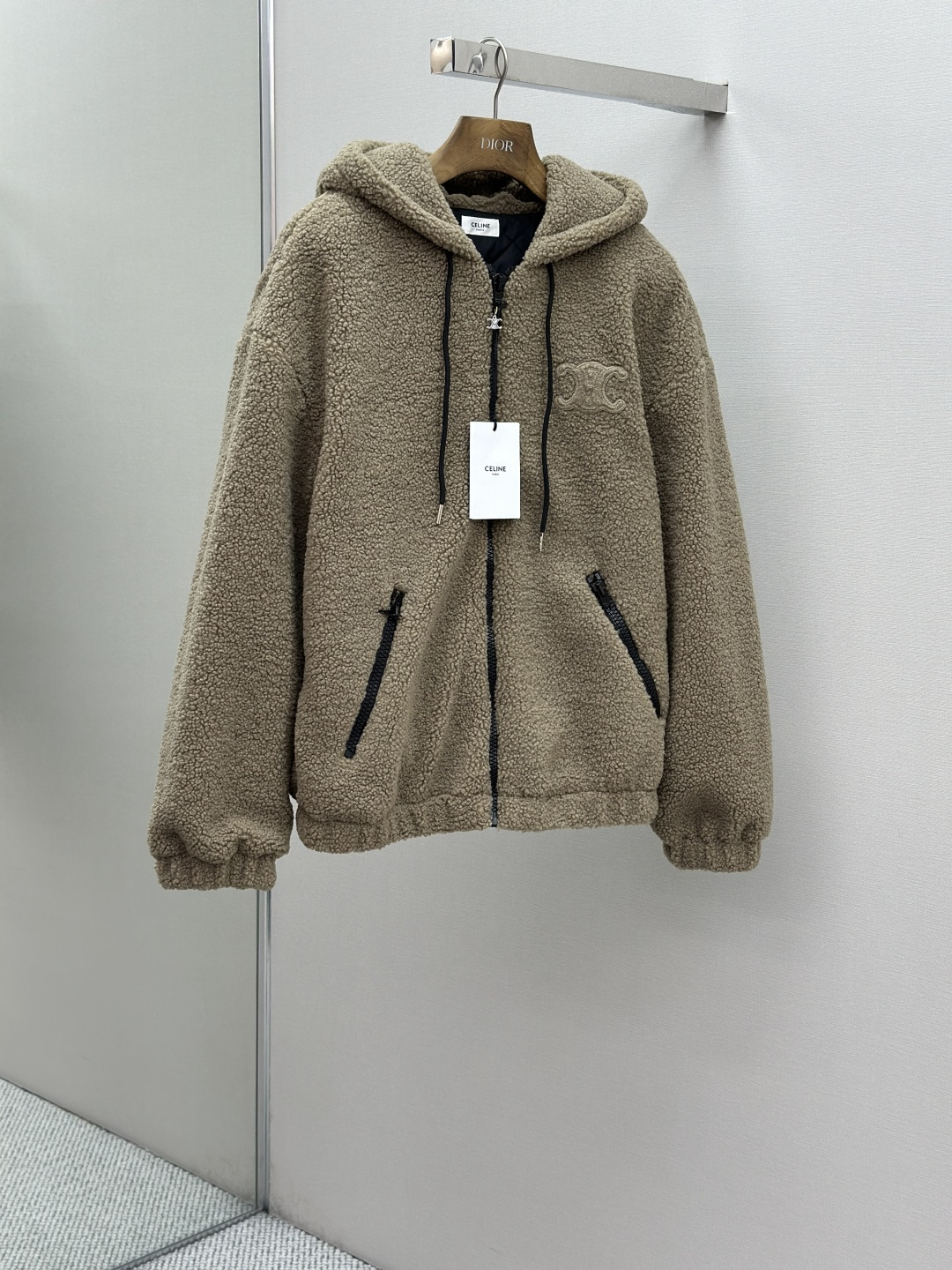 CELINE Patchwork Suede Cotton Jacket