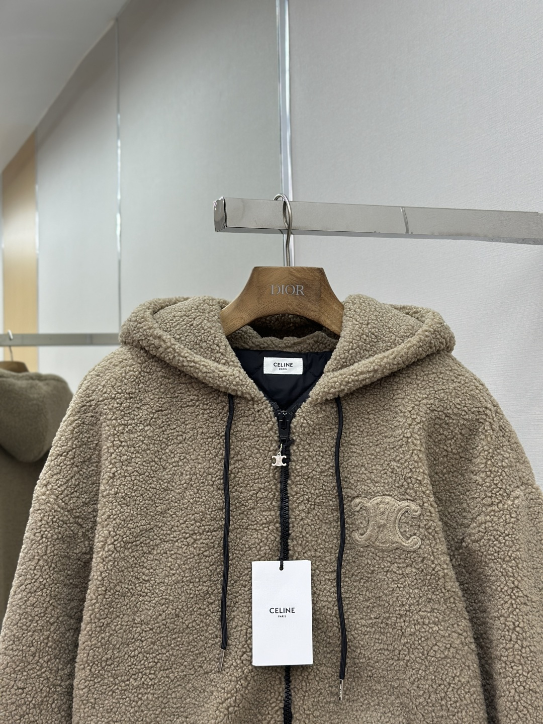 CELINE Patchwork Suede Cotton Jacket