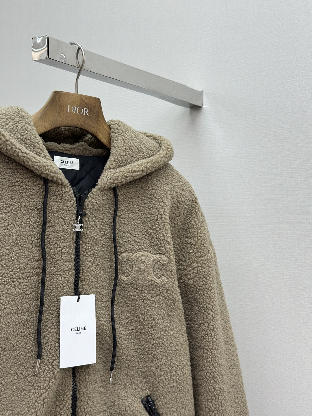 CELINE Patchwork Suede Cotton Jacket