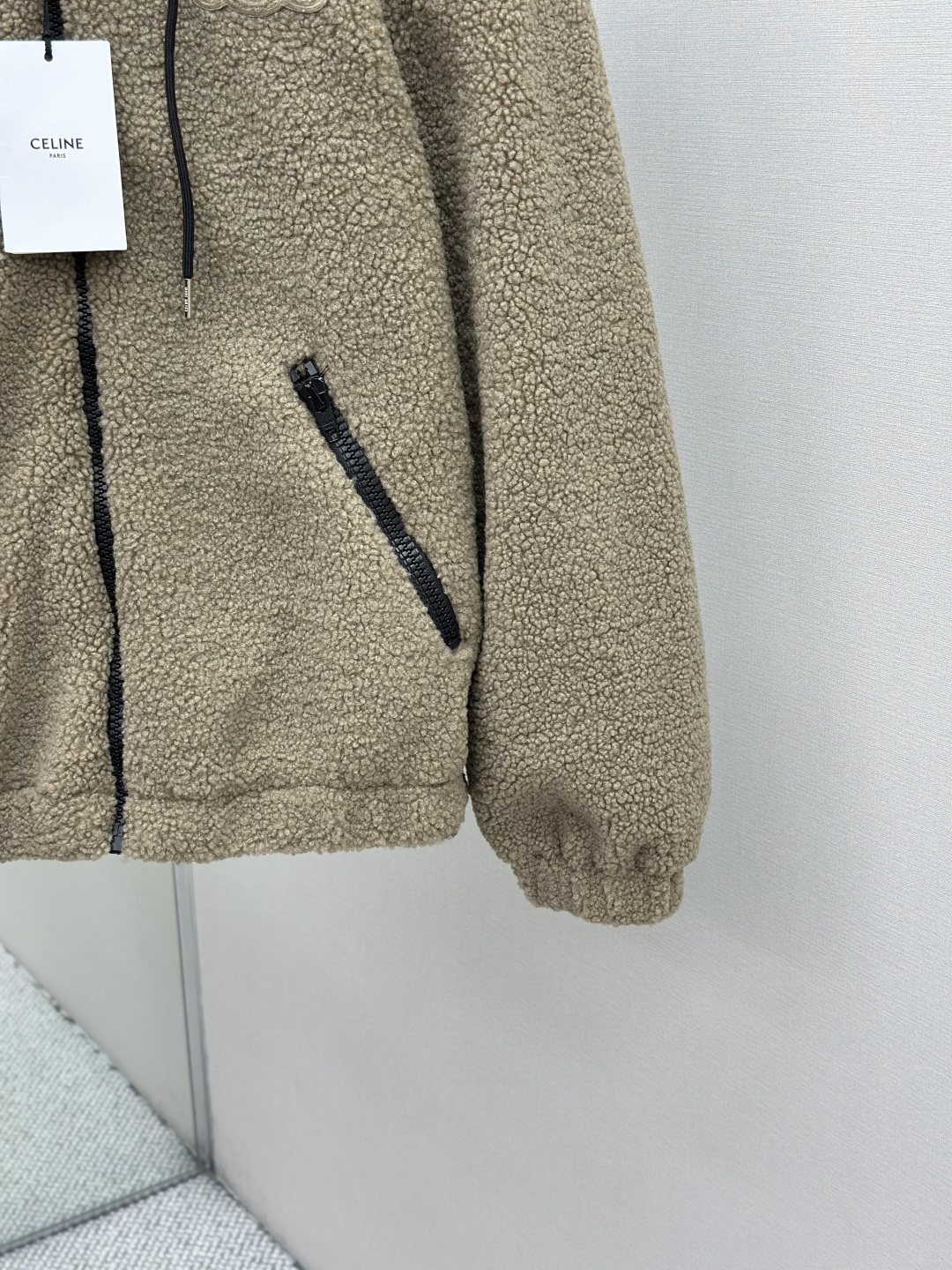 CELINE Patchwork Suede Cotton Jacket