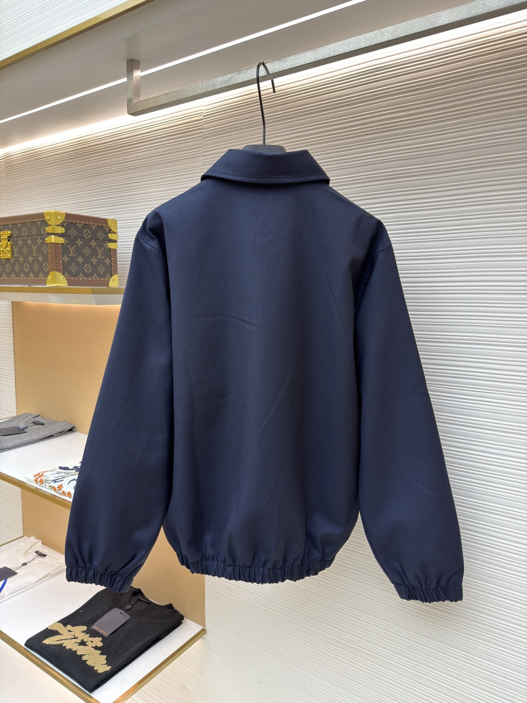 Celine Embroidered Arc de Triomphe Zipper Lapel Jacket