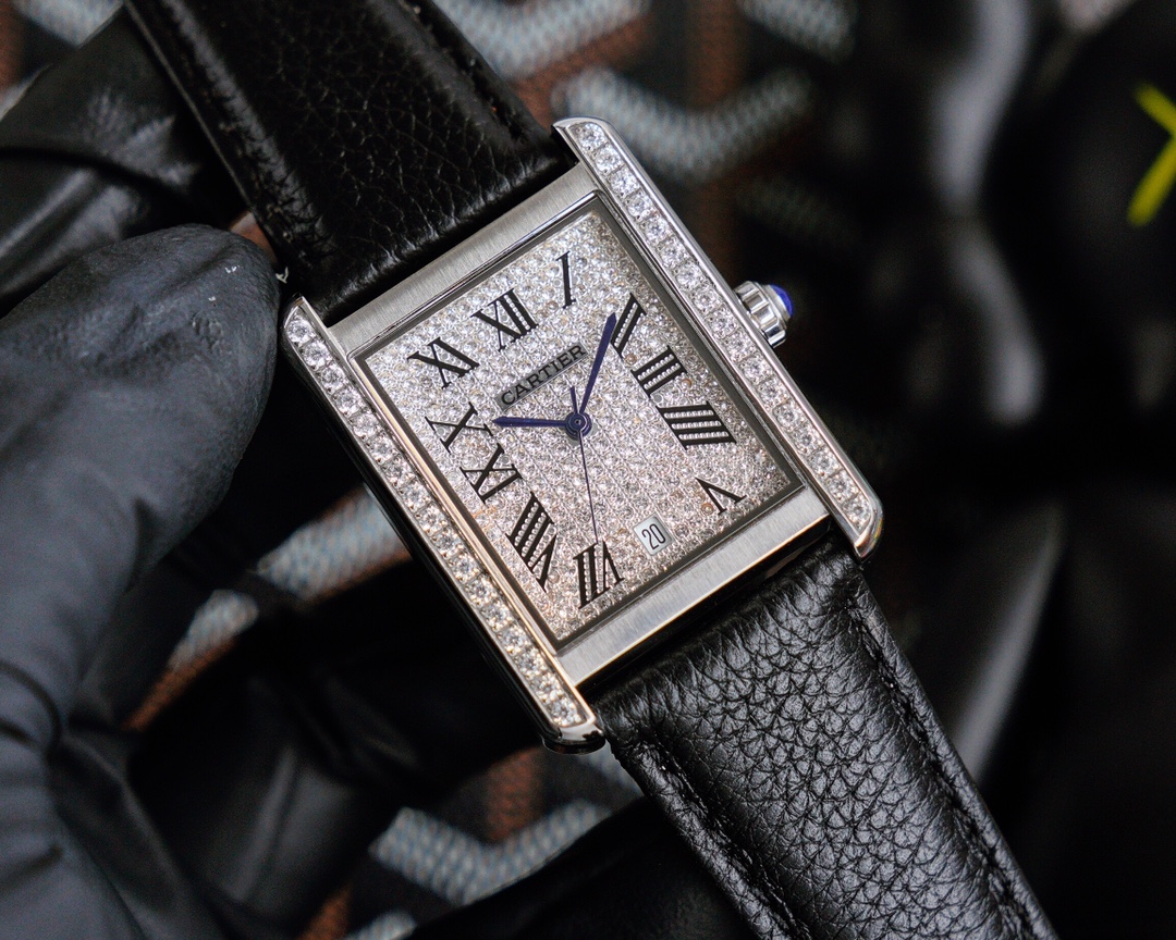 Cartier Tank Louis Cartier - Large Model, Mechanical - Steel Case