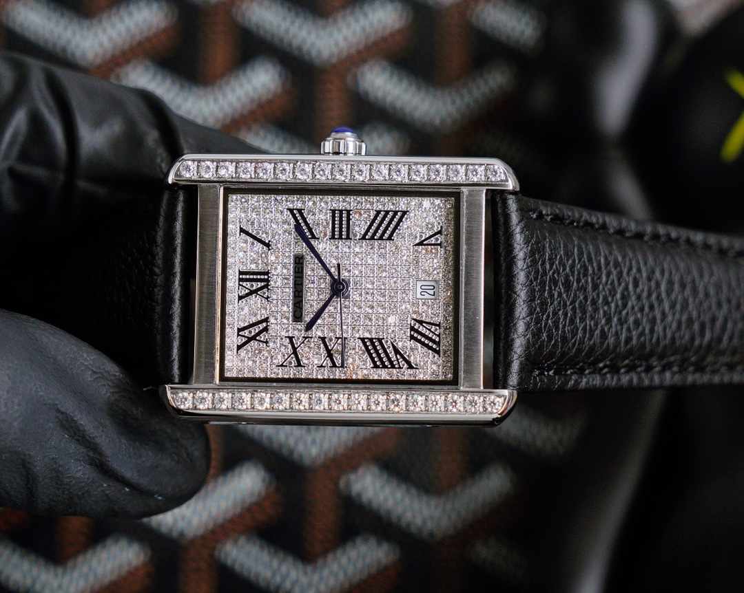 Cartier Tank Louis Cartier - Large Model, Mechanical - Steel Case