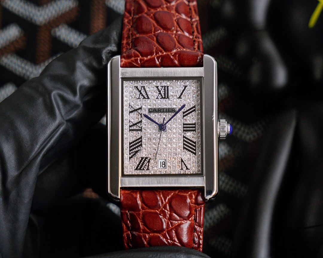 Cartier Tank Louis Cartier - Large Model, Mechanical - Steel Case