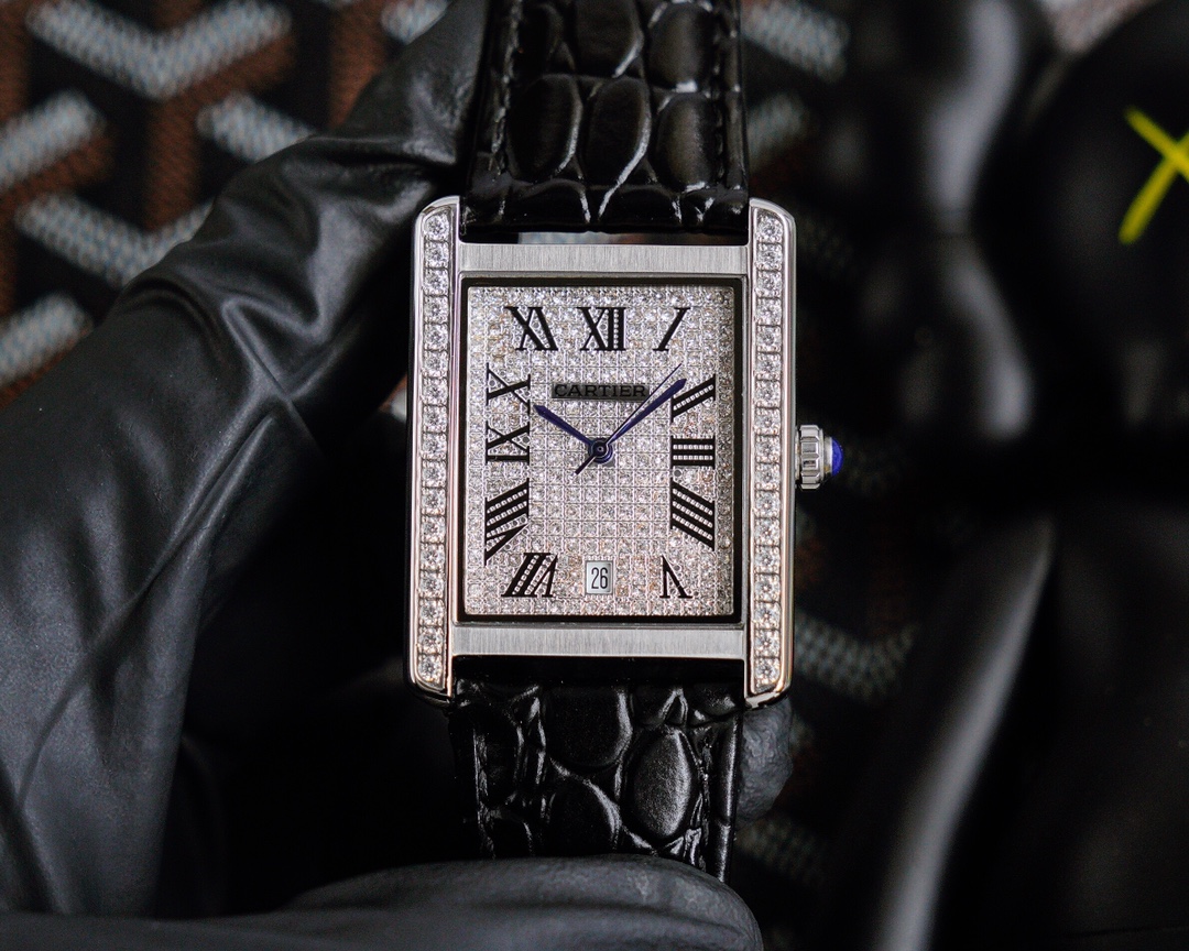 Cartier Tank Louis Cartier - Large Model, Mechanical - Steel Case