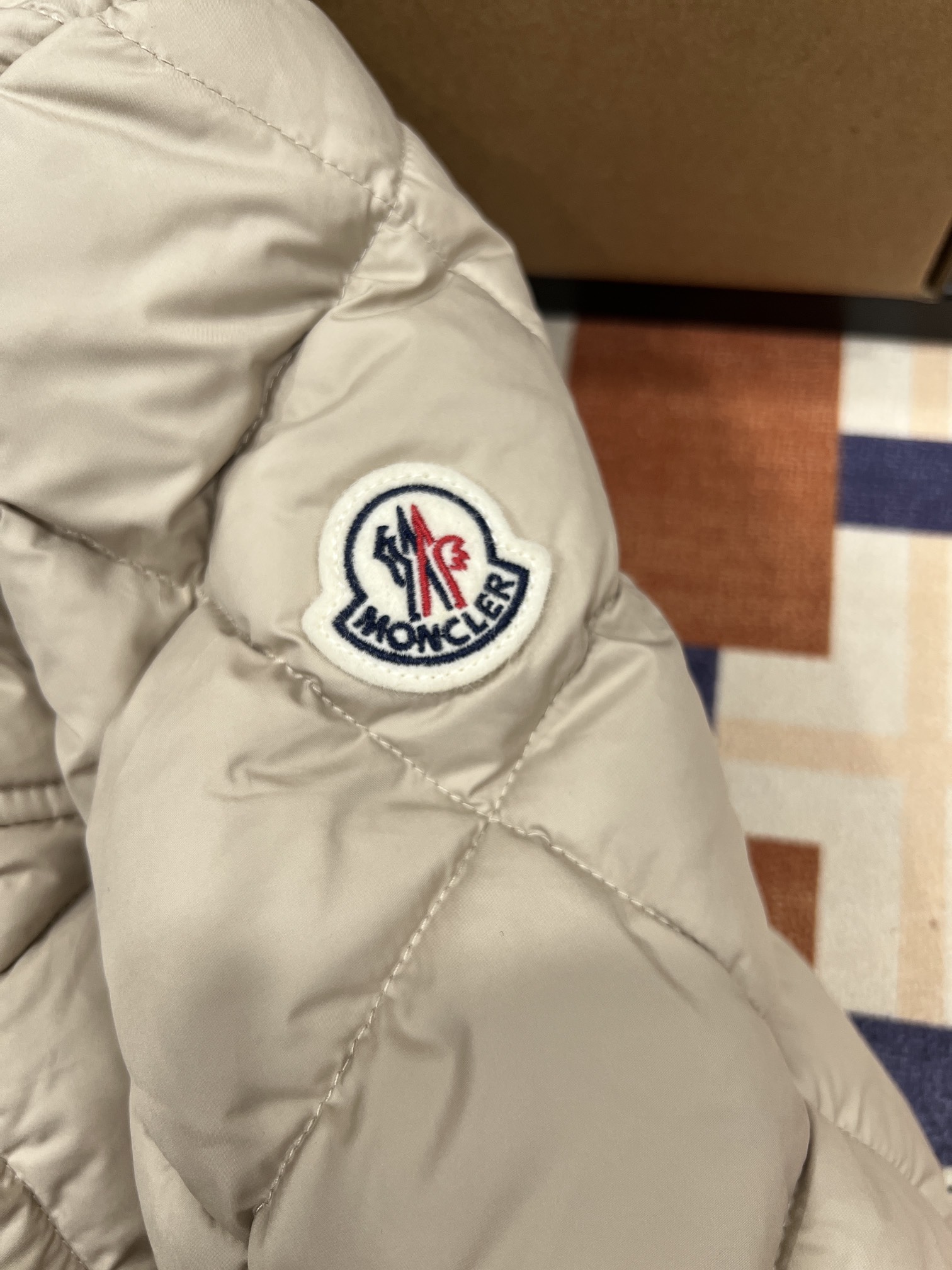 Moncler Quilted Fur-Collar Down Jacket