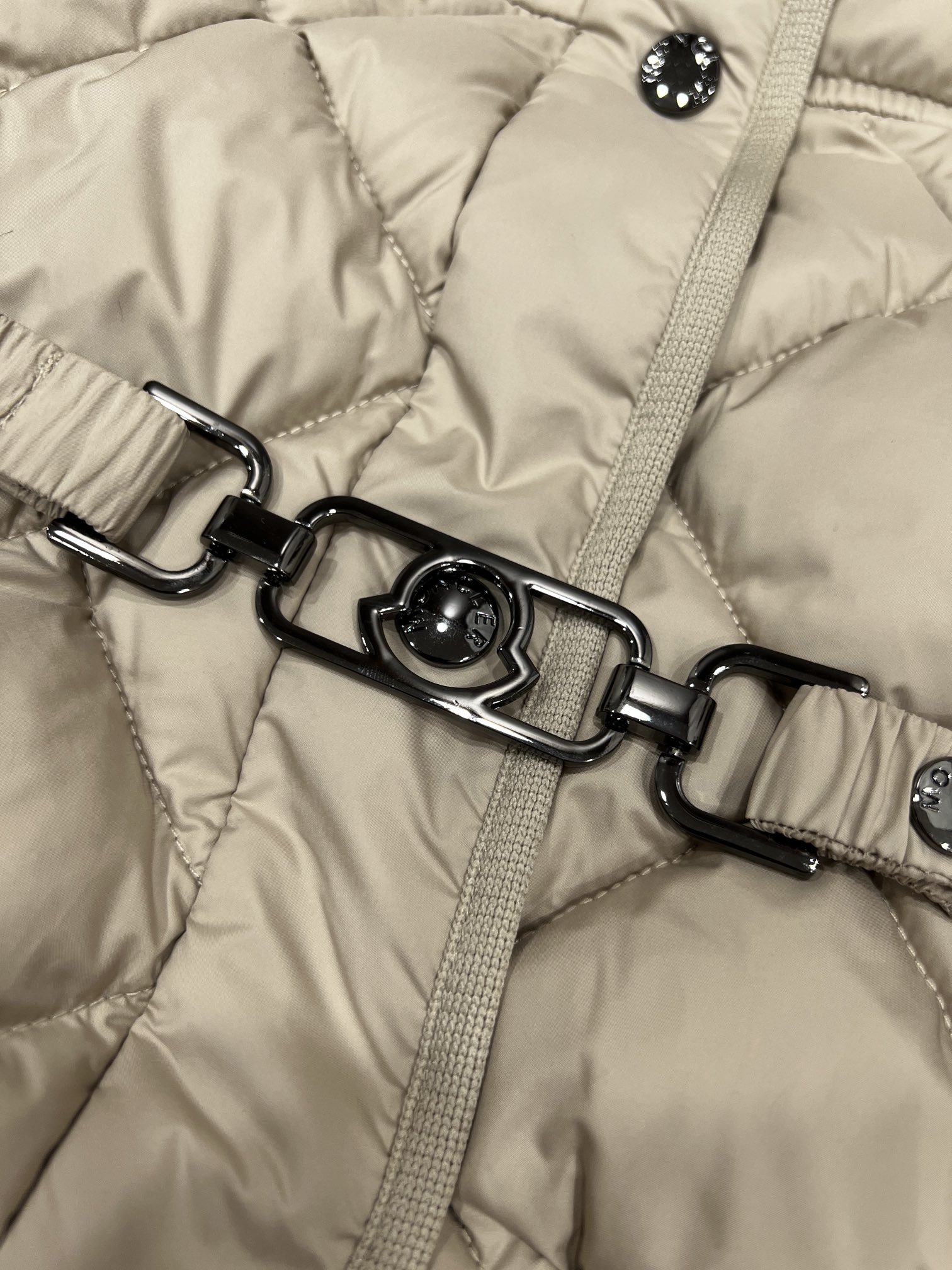 Moncler Quilted Fur-Collar Down Jacket