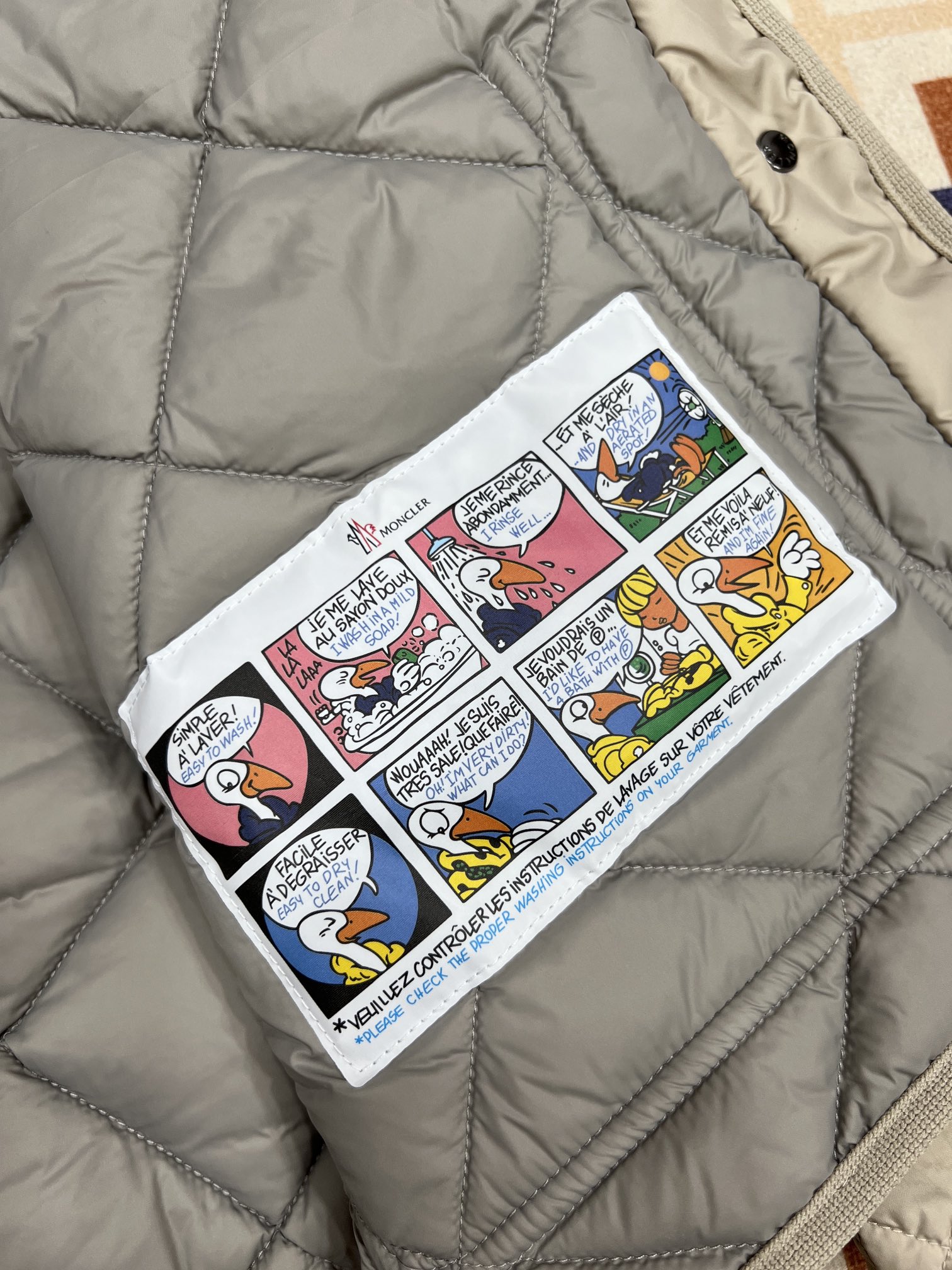 Moncler Quilted Fur-Collar Down Jacket