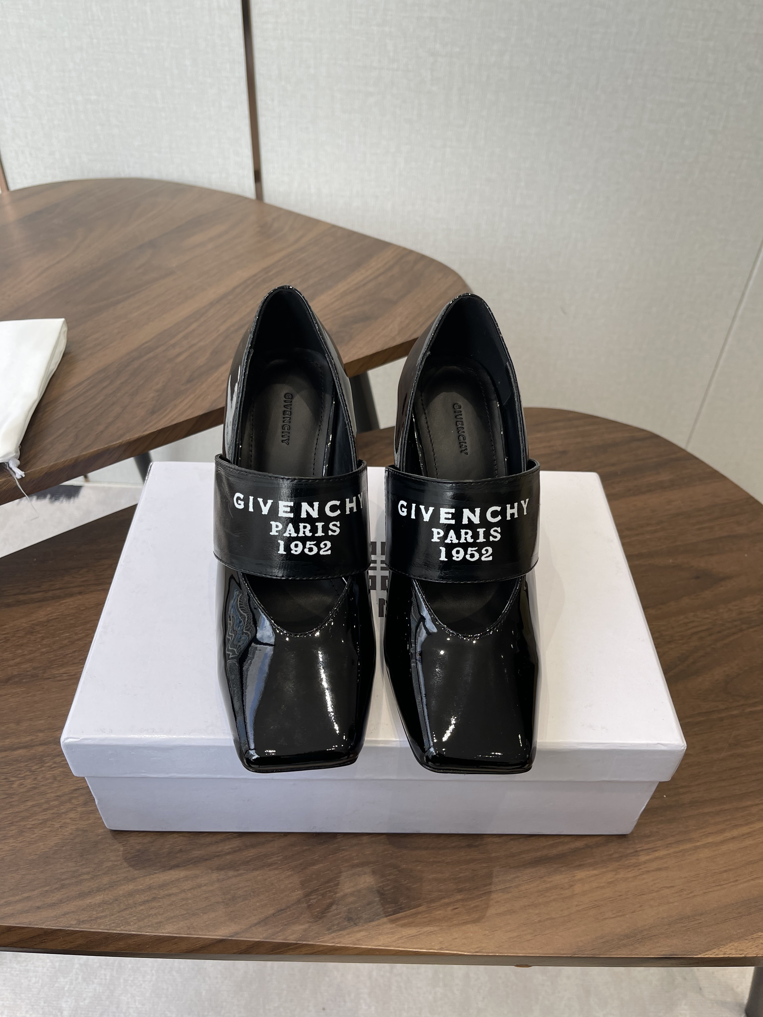 Givenchy Paris 1952 Patent Leather Mary Jane Pumps