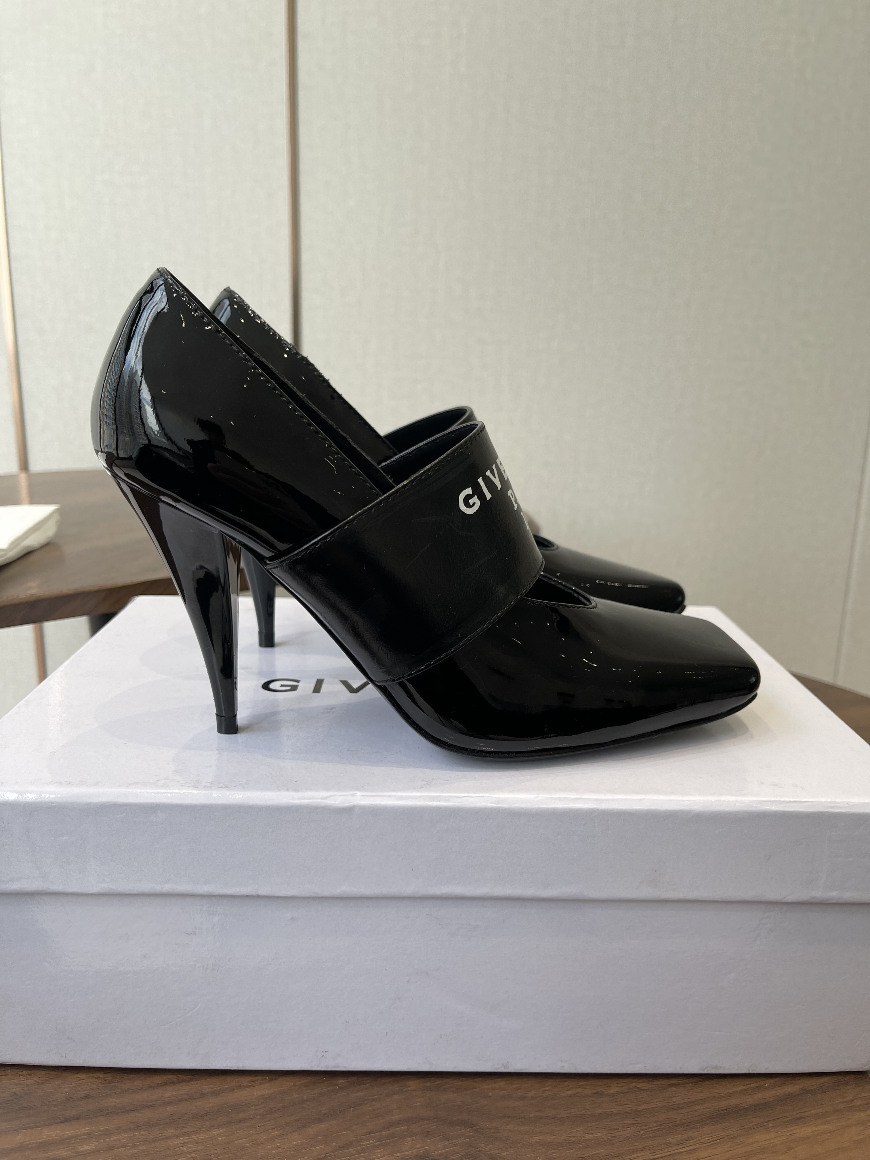 Givenchy Paris 1952 Patent Leather Mary Jane Pumps