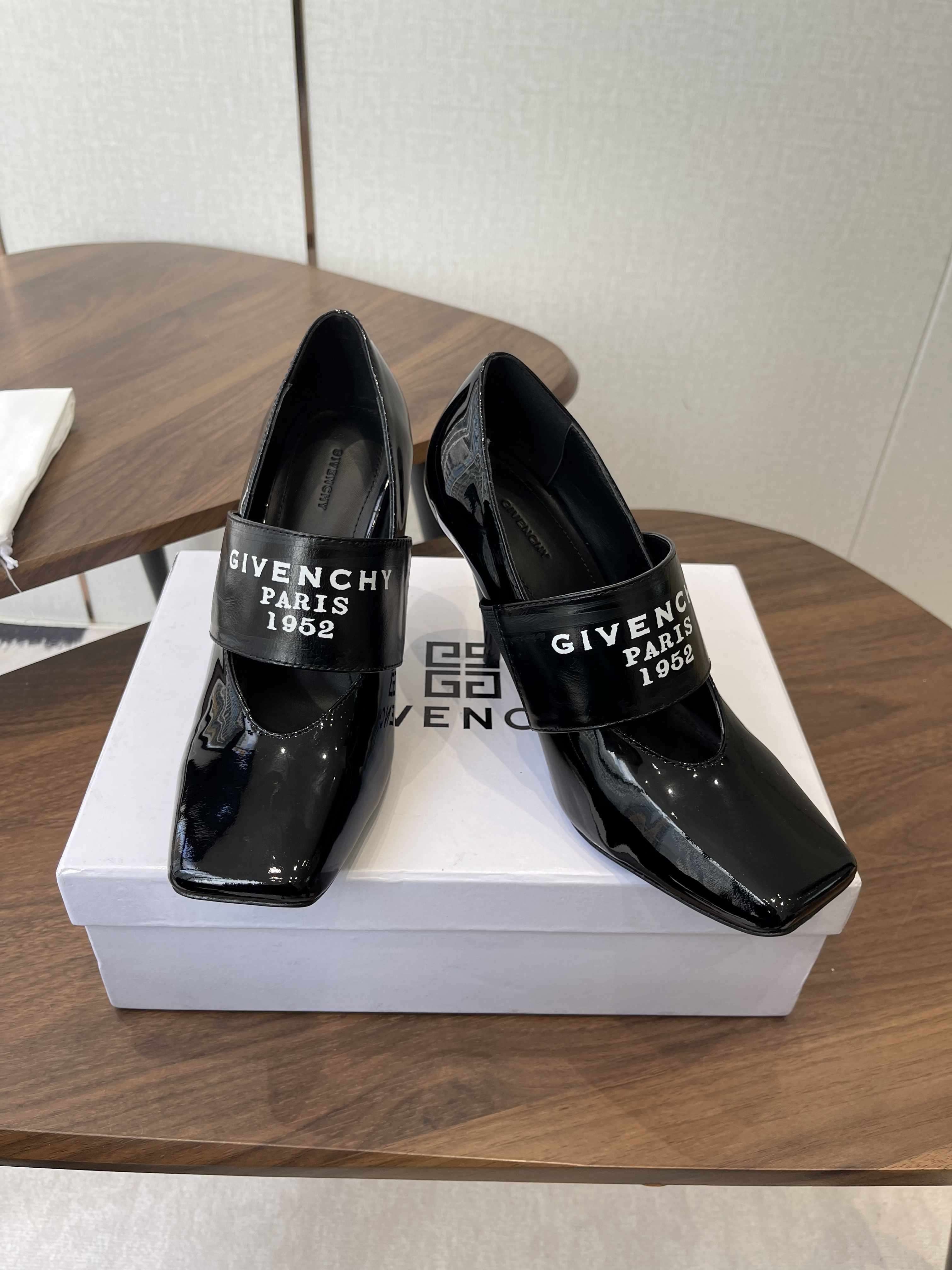 Givenchy Paris 1952 Patent Leather Mary Jane Pumps