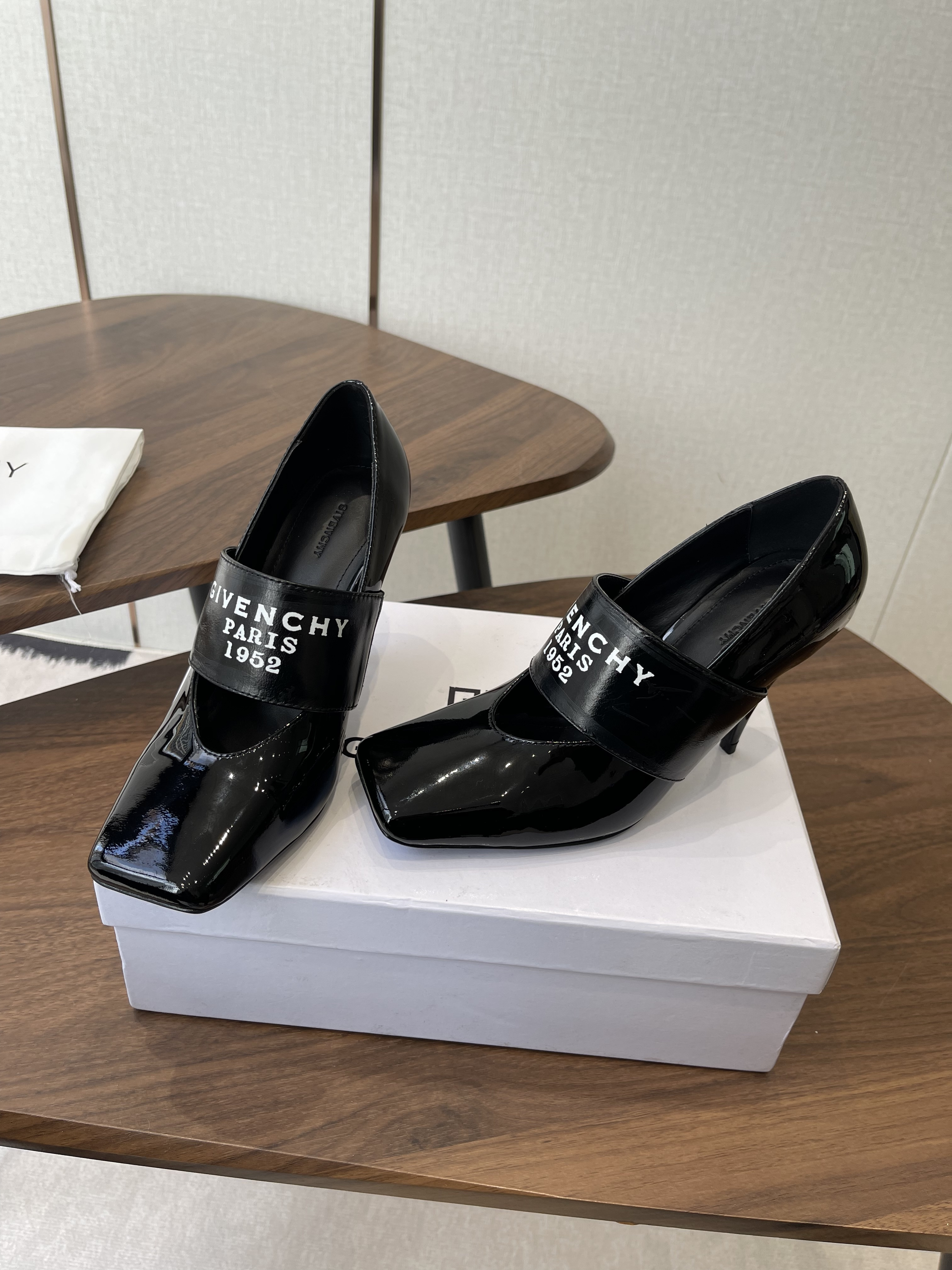 Givenchy Paris 1952 Patent Leather Mary Jane Pumps
