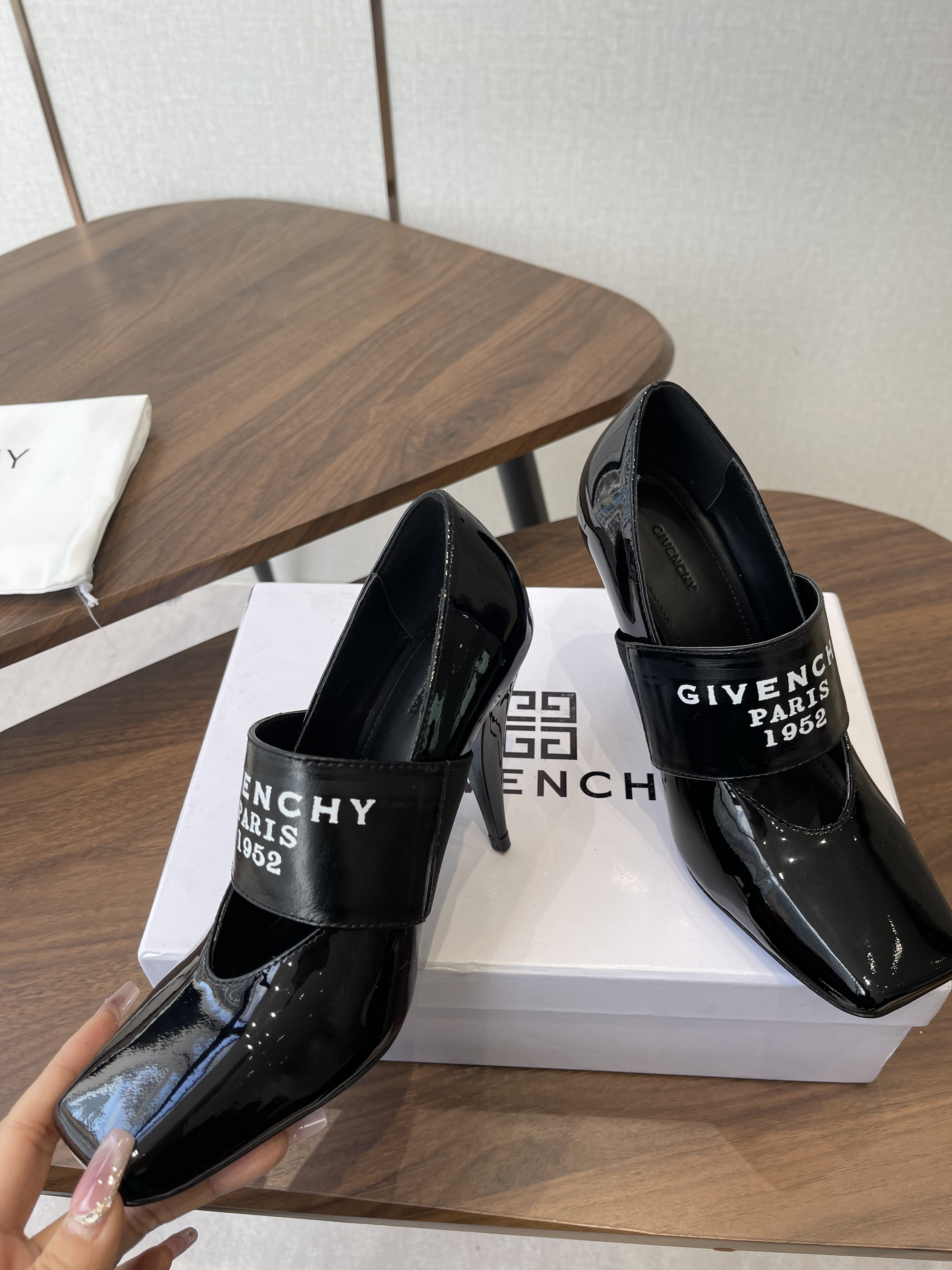 Givenchy Paris 1952 Patent Leather Mary Jane Pumps