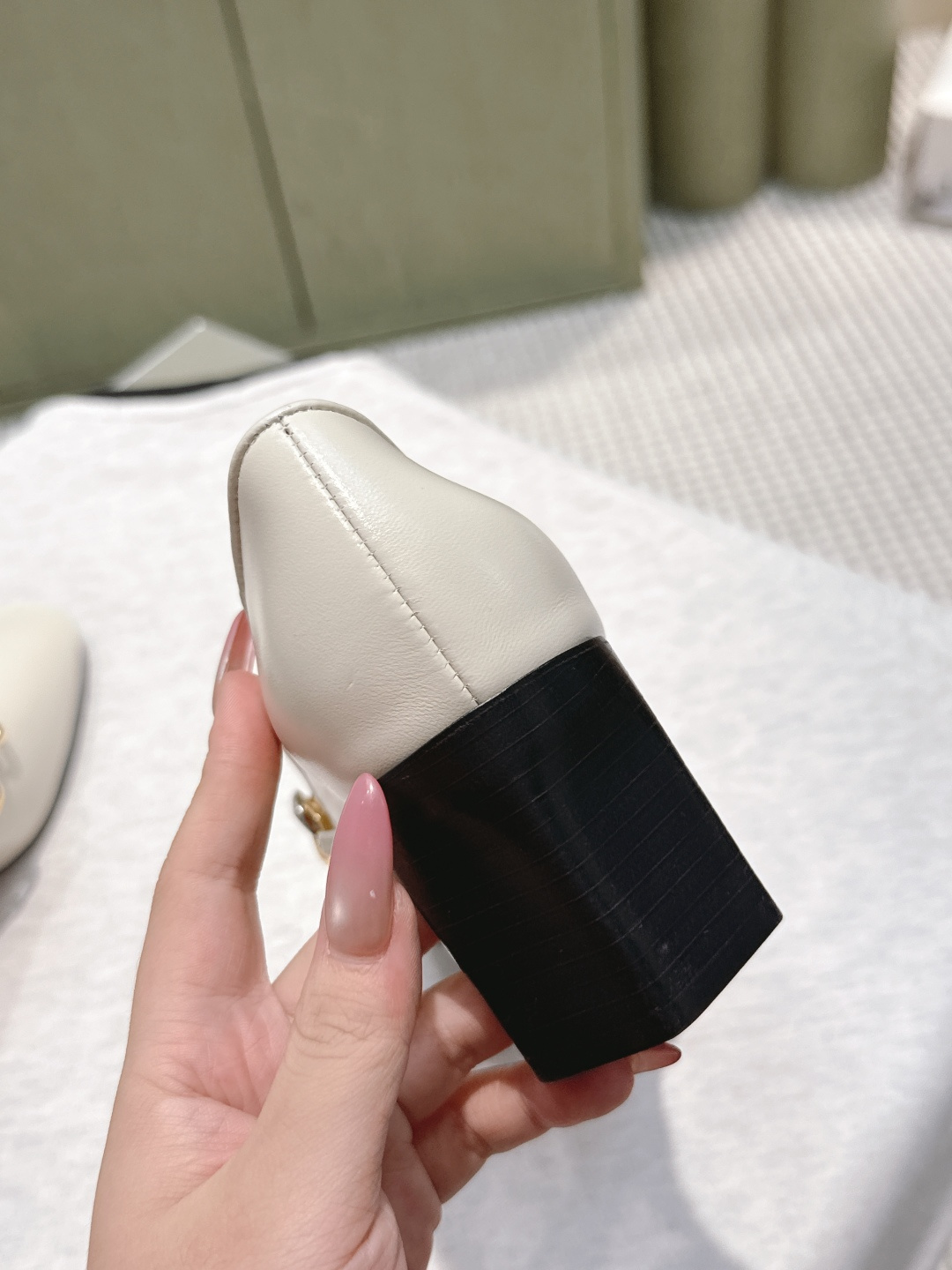 Givenchy JIL SANDER Two-Tone Chain-Decorated Square-Toe Leather Loafers