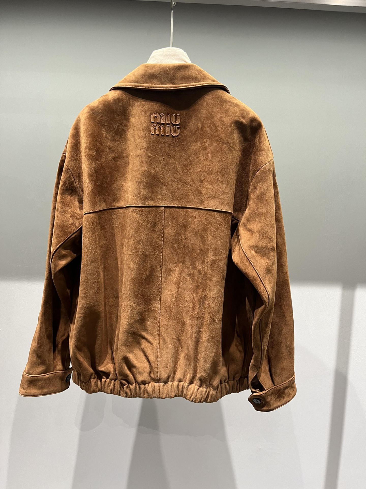 Miu Miu Sheepskin Suede Jacket, Loose Fit