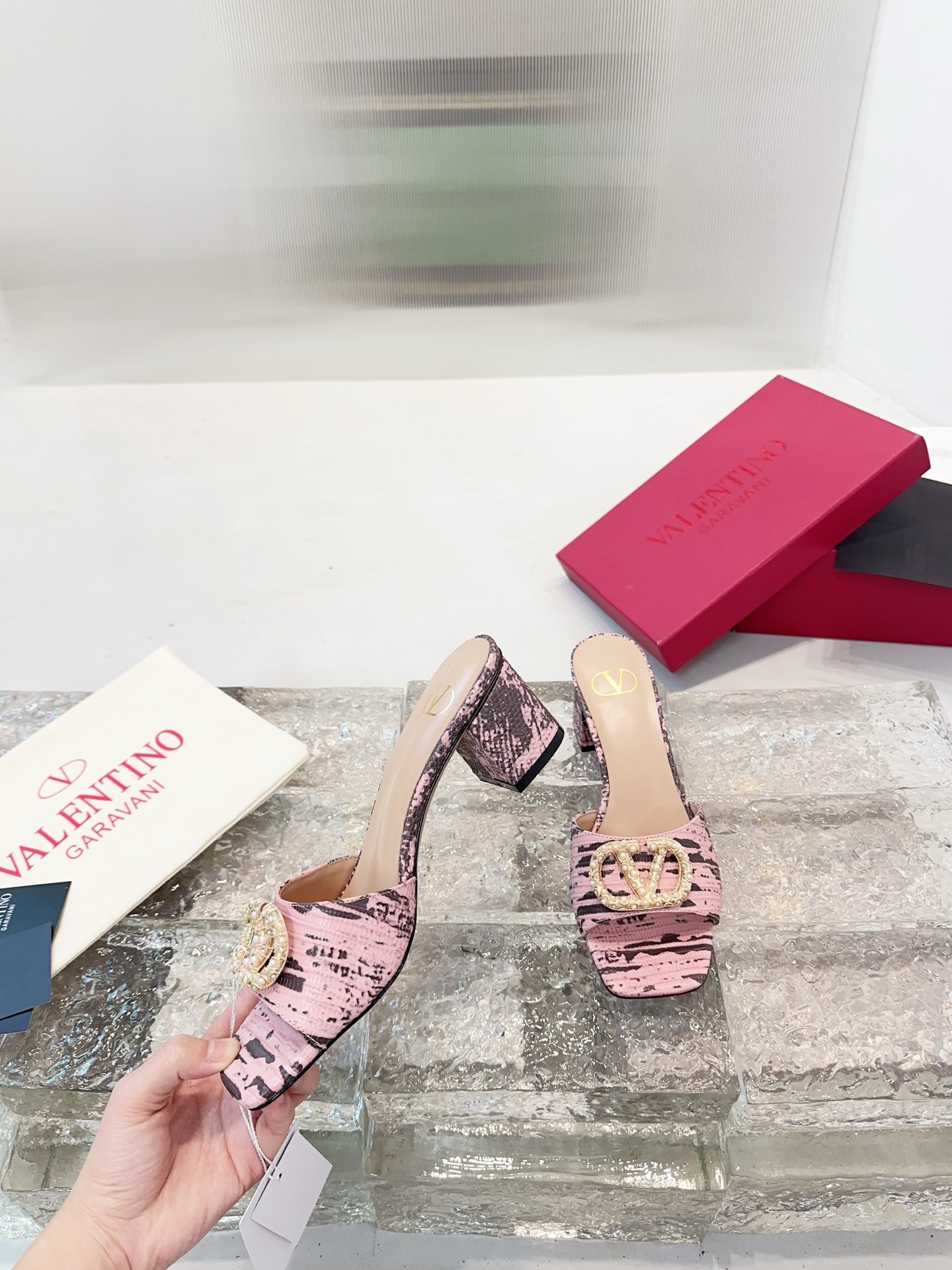 Valentino Bohemian-Style High-Heel Sandals