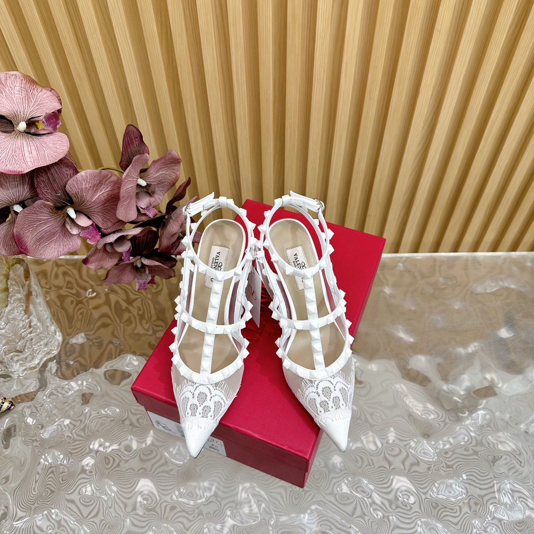 Valentino Garavani Rockstud Cage-Top Pumps