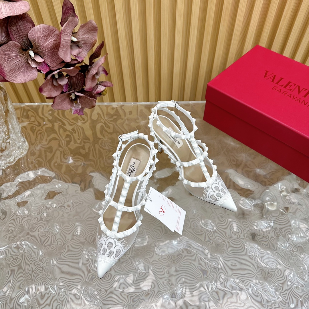 Valentino Garavani Rockstud Cage-Top Pumps