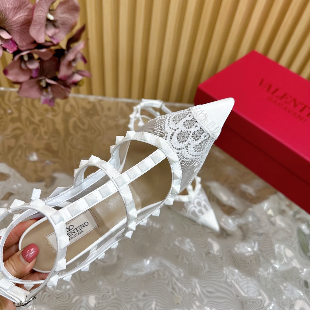 Valentino Garavani Rockstud Cage-Top Pumps