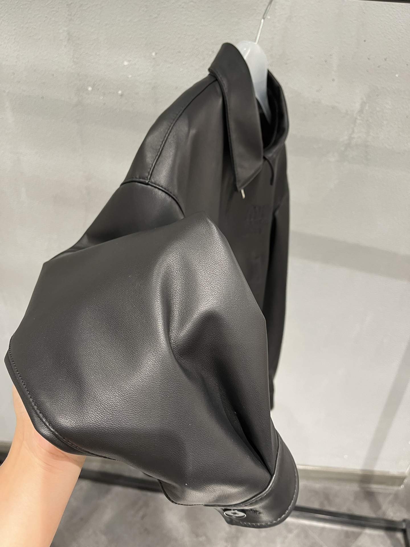 Miu Miu lambskin baseball jacket simple style