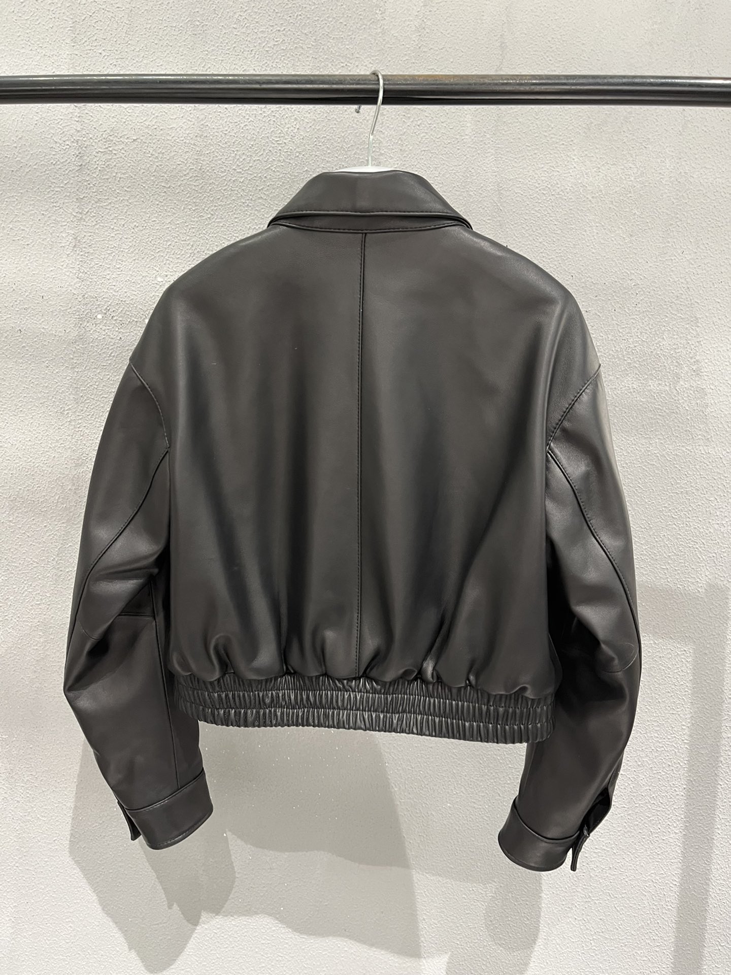 Miu Miu lambskin baseball jacket simple style