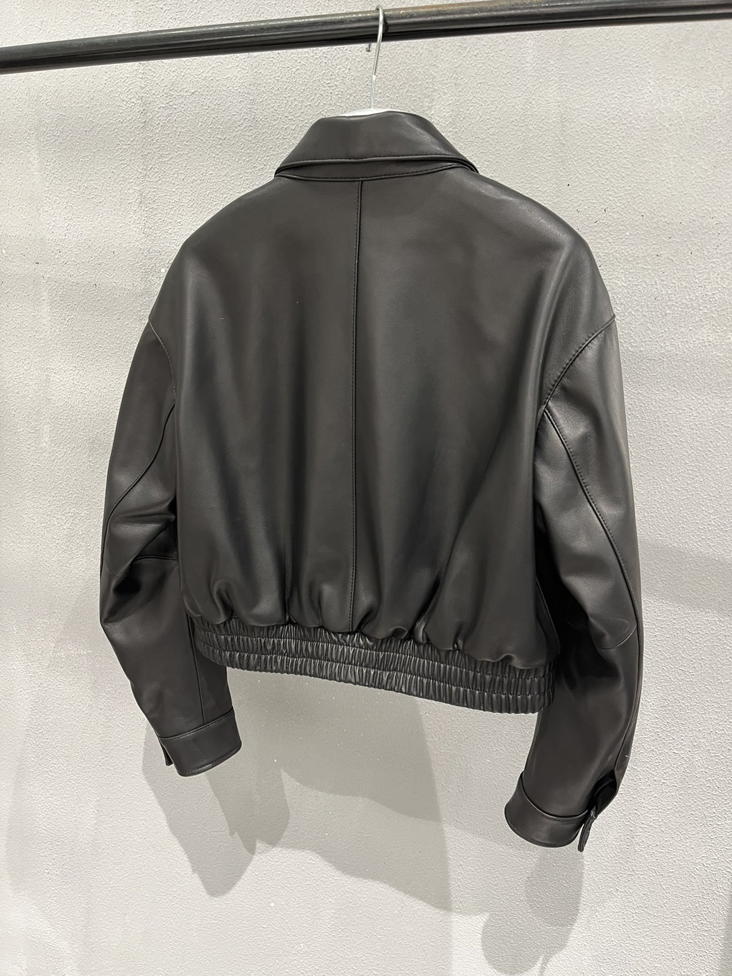 Miu Miu lambskin baseball jacket simple style