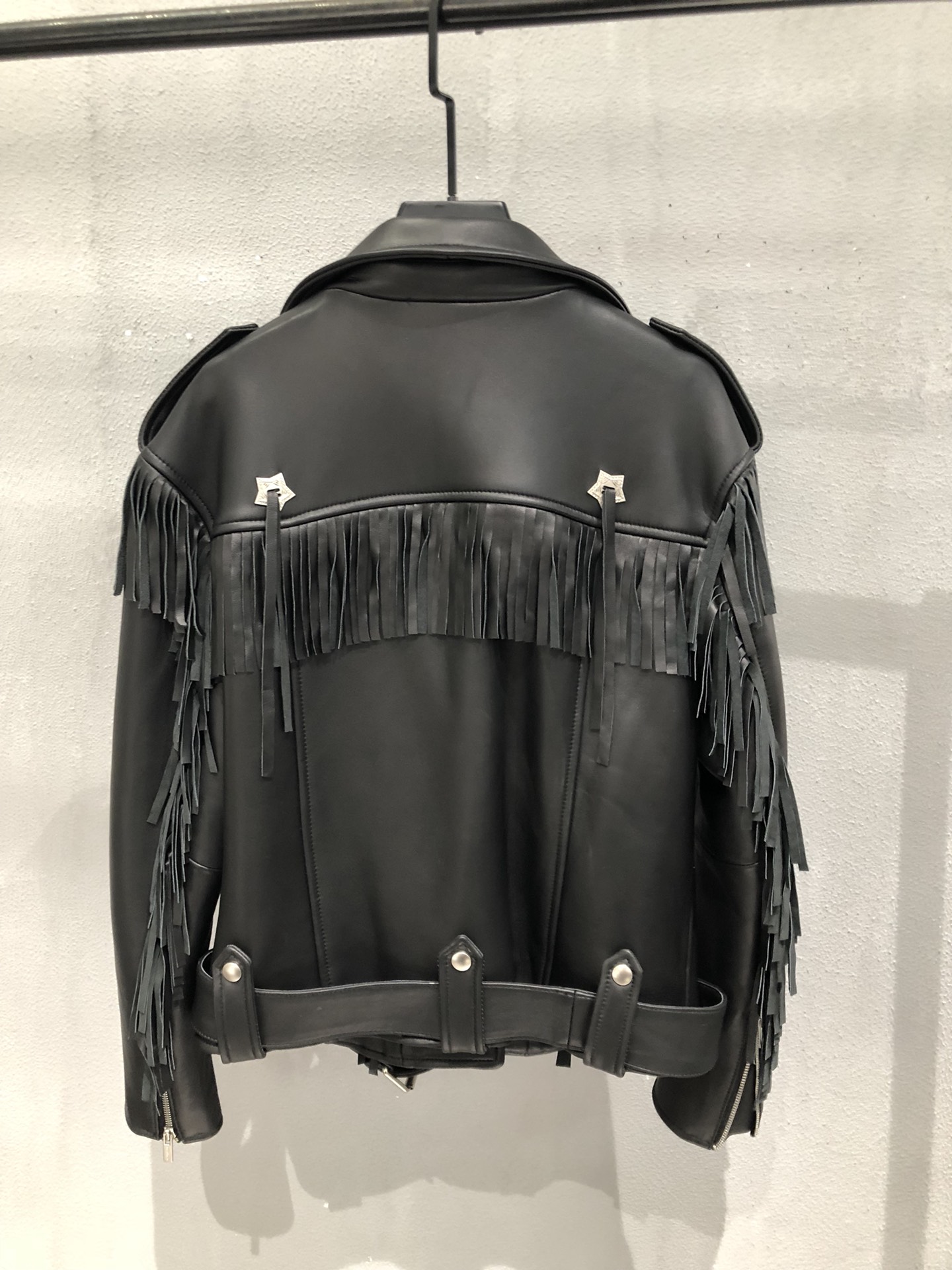 Miu Miu Oversized Lambskin Biker Jacket