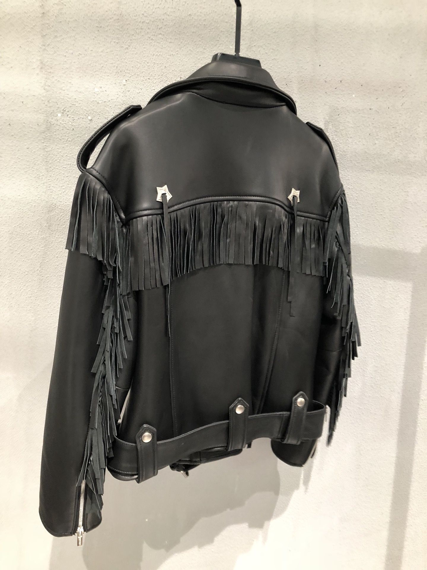 Miu Miu Oversized Lambskin Biker Jacket