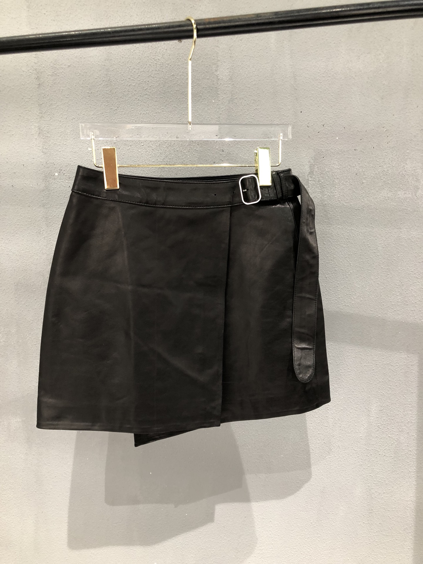 Miu Miu Vegetable-Tanned Lambskin Skirt