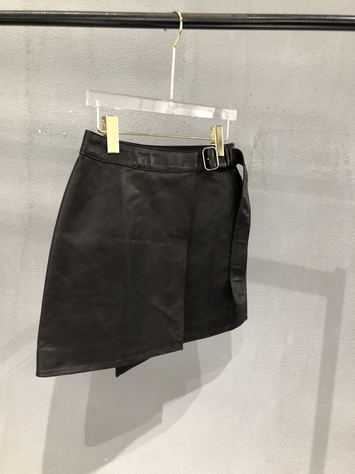 Miu Miu Vegetable-Tanned Lambskin Skirt