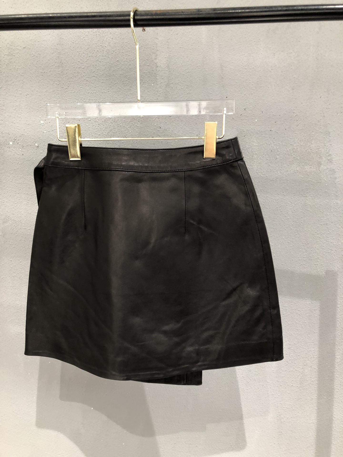 Miu Miu Vegetable-Tanned Lambskin Skirt