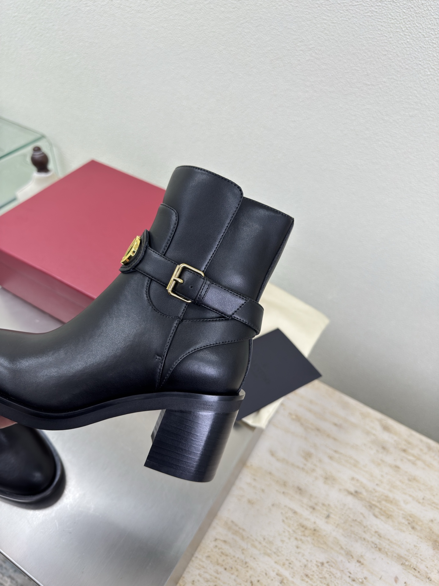 Valentino Garavani VLOGO SIGNATURE Calfskin Ankle Boot